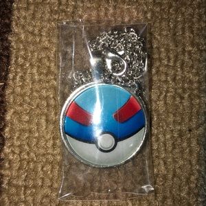 Pokémon poke ball necklace